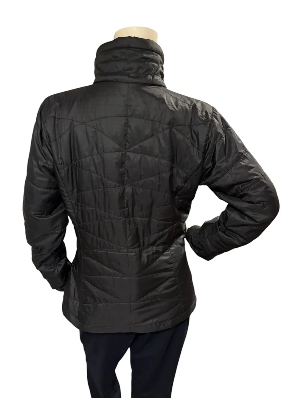 Columbia Black Women's Packable Omni Heat Puffer Jacket, Medium